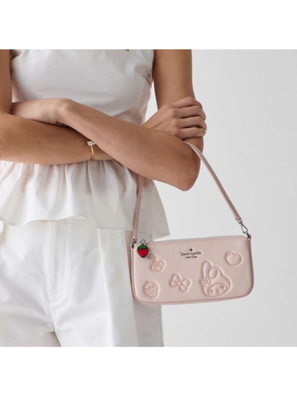 kate spade Hello Kitty X Ksny New York Puffy My Melody Bag, Powdered Sugar NWT - Picture 2 of 5